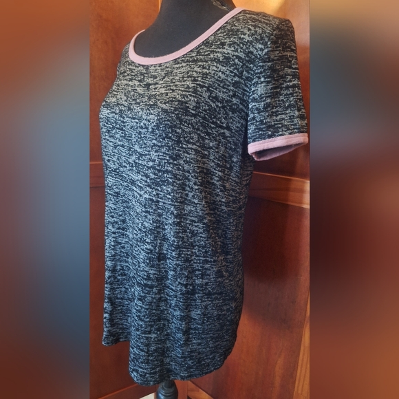 PURPLE SNOW women's black & gray t-shirt. Size XL - Picture 3 of 6